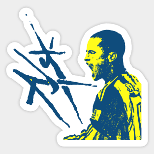 Copy of Fenerbahçe Alex de Souza themed graphic design Sticker